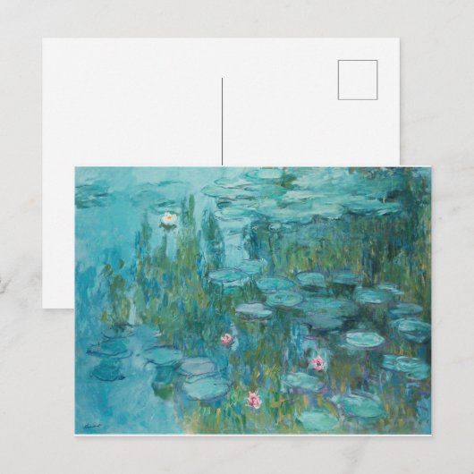 MONET Water Lilies Postkarte (Vorne/Hinten)