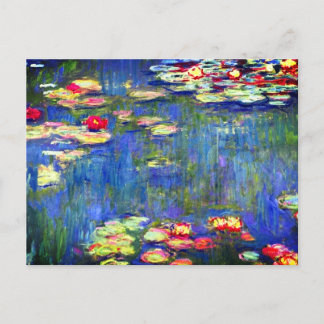Monet Water Lilies Postkarte