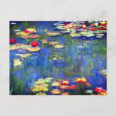 Monet Water Lilies Postkarte (Vorderseite)