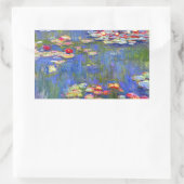 Monet Water Lilies Rechteckiger Aufkleber (Tasche)