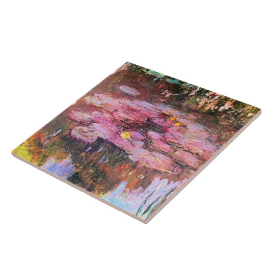 Monet - Water Lilies, Rosa, Fliese (Seite)