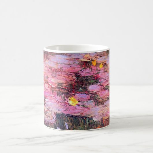 Monet - Water Lilies, Rosa, Kaffeetasse (Mittel)