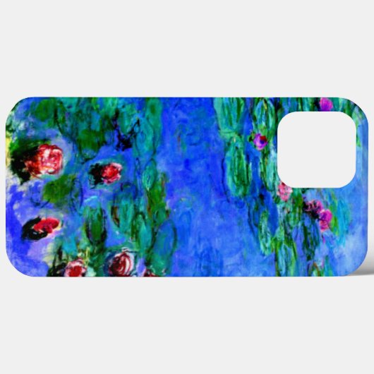 Monet - Water Lilies (rot) Case-Mate iPhone Case (Rückseite (Horizontal))