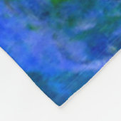 Monet - Water Lilies (rot) Fleecedecke (Ecke)