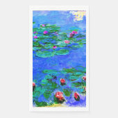 Monet, Water Lilies, Rot, Papierhandtücher Serviette (Vorderseite)