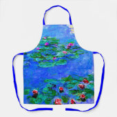 Monet - Water Lilies, rot, Schürze (Vorderseite)