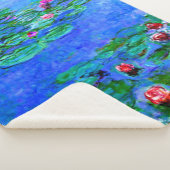 Monet - Water Lilies (rot) Sherpadecke (3/4)
