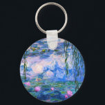 Monet Water Lilies Schlüsselkette Schlüsselanhänger<br><div class="desc">Monet Water Lilies Schlüsselkette. Ölmalerei auf Leinwand aus dem Jahr 1916. Monet malte während der letzten Jahre seiner Karriere seinen berühmten Seerosenteich obsessiv, zeichnete Inspiration aus dem Sonnenlicht und seiner wechselnden Wirkung auf das Wasser, die aquatischen Blume und das Blattwerk. Dieses Gemälde ist mit einer lebhaften Verwendung von Pinks, Blues...</div>