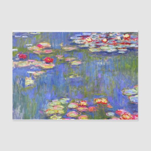 Monet Water Lilies Seidenpapier (Vorderseite)
