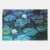 Monet - Water Lilies Serie, beliebte Kunstwerke Geschenkpapier Set (Vorderseite 2)