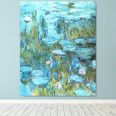 Monet - Water Lilies (türkis), 1915 Leinwanddruck (Insitu (Holzboden))