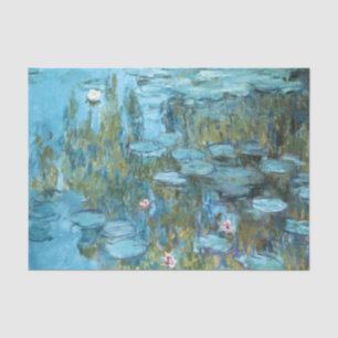 Monet - Water Lilies (türkis), 1915 Seidenpapier