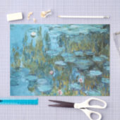 Monet - Water Lilies (türkis), 1915 Seidenpapier (Handwerk)
