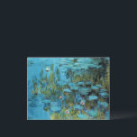 Monet - Water Lilies, Türkis, Postkarte<br><div class="desc">Claude Monets berühmtes Gemälde,  Water Lilies,  Türkis.</div>