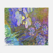Monet - Water Lilies und Agapanthus Fleecedecke (Vorderseite (Horizontal))