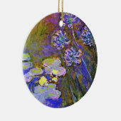 Monet - Water Lilies und Agapanthus Keramik Ornament (Rechts)