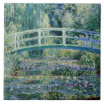 Monet - Water Lilies und japanische Brücke Fliese<br><div class="desc">Water Lilies und japanische Brücke,  berühmtes Gemälde von Claude Monet,  1899</div>