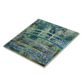 Monet - Water Lilies und japanische Brücke Fliese (Seite)
