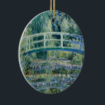 Monet - Water Lilies und japanische Brücke Keramik Ornament<br><div class="desc">Water Lilies und japanische Brücke,  berühmtes Gemälde von Claude Monet,  1899</div>