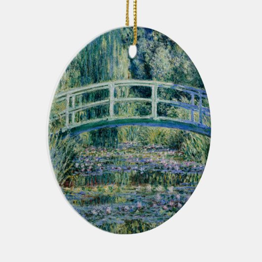Monet - Water Lilies und japanische Brücke Keramik Ornament (Rechts)