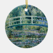 Monet - Water Lilies und japanische Brücke Keramik Ornament (Vorne)