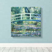 Monet - Water Lilies und japanische Brücke Leinwanddruck (Insitu (Holzboden))