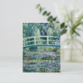 Monet - Water Lilies und japanische Brücke Postkarte (Stehend Vorderseite)
