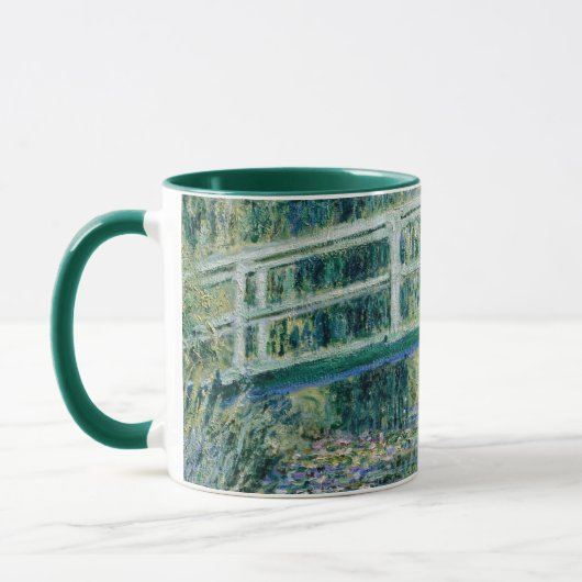Monet - Water Lilies und japanische Brücke Tasse (Links)