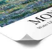 Monet Water Lilies und japanisches Bridge Poster (Ecke)