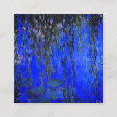 Monet Water Lilies und Weeping Willow Branches Begleitkarte (Vorderseite)