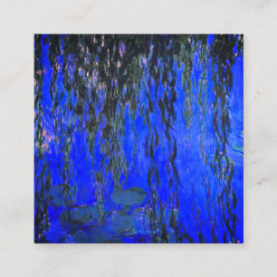 Monet Water Lilies und Weeping Willow Branches Begleitkarte