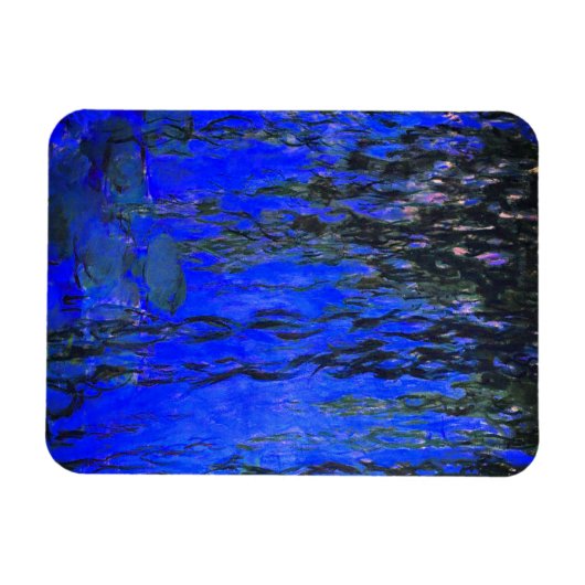 Monet Water Lilies und Weeping Willow Branches Magnet (Horizontal)