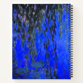 Monet Water Lilies und Weeping Willow Branches Notizblock (Rückseite)