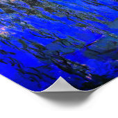 Monet Water Lilies und Weeping Willow Branches Poster (Ecke)