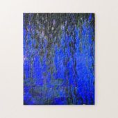 Monet Water Lilies und Weeping Willow Branches Puzzle (Vertikal)