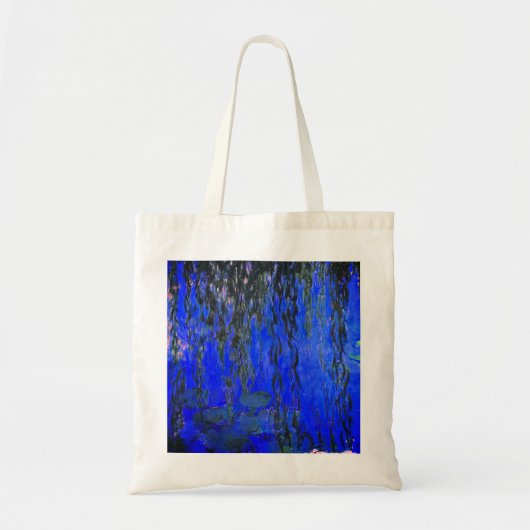 Monet Water Lilies und Weeping Willow Branches Tragetasche (Vorne)
