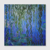 Monet - Water Lilies weinend Weide Magnetic Card Magnetkarte (Vorderseite)