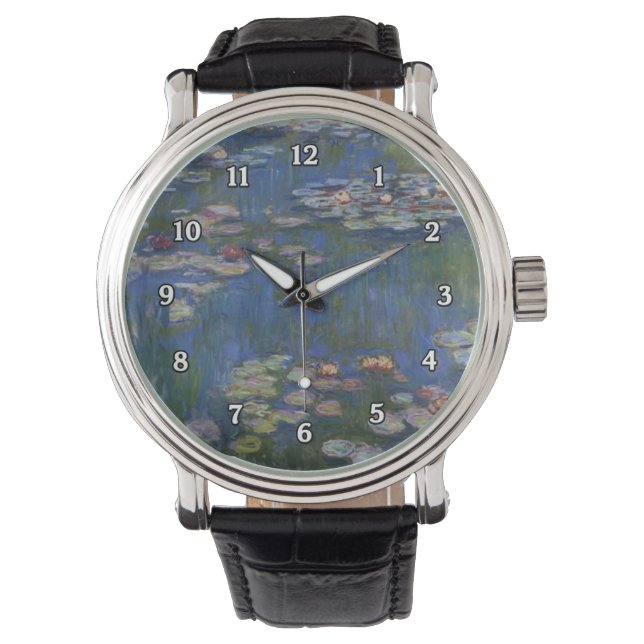 Monet Water Lilies Wristwatch Armbanduhr (Vorderseite)