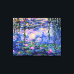 Monet Water Lilis mit Pond Reflections Leinwanddruck<br><div class="desc">Claude Monet war einer der Gründer des französischen Impressionismus in der Außenlandschaft. Dies ist eines seiner vielen Gemälde aus dem Seerosenteich,  die die Spiegelung vom Himmel über zeigen,  mit weinenden Weidenzweigen,  die über dem Teich hängen,  und den im Wasser schwimmenden Lilien-Blume.</div>