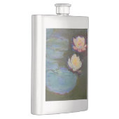 Monet Water Lily Lilies Pond Wasserlilien Malerei Flachmann (Rechts)