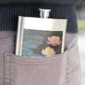 Monet Water Lily Lilies Pond Wasserlilien Malerei Flachmann (Beispiel)