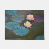 Monet Water Lily Lilies Pond Wasserlilien Malerei Fußmatte (Vorderseite)