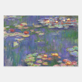 Monet Water Lily Lilies Pond Wasserlilien Malerei Geschenkpapier Set (Vorderseite 2)