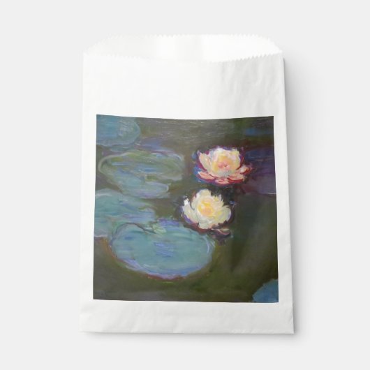 Monet Water Lily Lilies Pond Wasserlilien Malerei Geschenktütchen (Vorderseite)