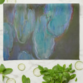 Monet Water Lily Lilies Pond Wasserlilien Malerei Geschirrtuch (Gefaltet)