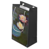 Monet Water Lily Lilies Pond Wasserlilien Malerei Kleine Geschenktüte (Rückseite Schrägansicht)