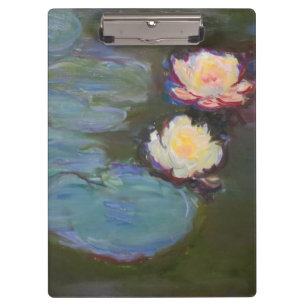 Monet Water Lily Lilies Pond Wasserlilien Malerei Klemmbrett