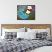 Monet Water Lily Lilies Pond Wasserlilien Malerei Leinwanddruck (Insitu (Schlafzimmer))