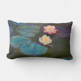Monet Water Lily Lilies Pond Wasserlilien Malerei Lendenkissen