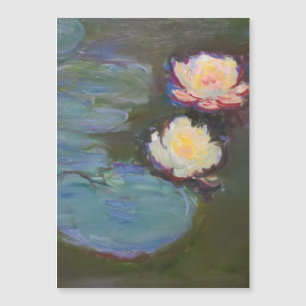Monet Water Lily Lilies Pond Wasserlilien Malerei Magnetkarte